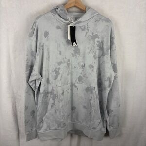 Adidas Patrick Mahomes Medium French Too Cold Terry Hoodie Clear Gray NWT